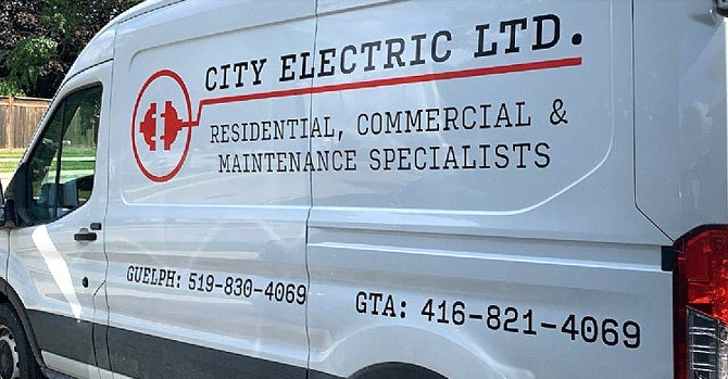 City Electric's white service van